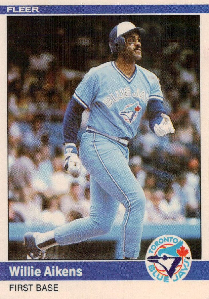 Willie Aikens #U-1 Baseball Cards 1984 Fleer Update trading card — raw and PSA graded price guide