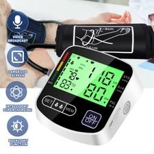 Blood Pressure Monitor Upper Arm,Automatic Digital Rechargeable Voice BP Machine