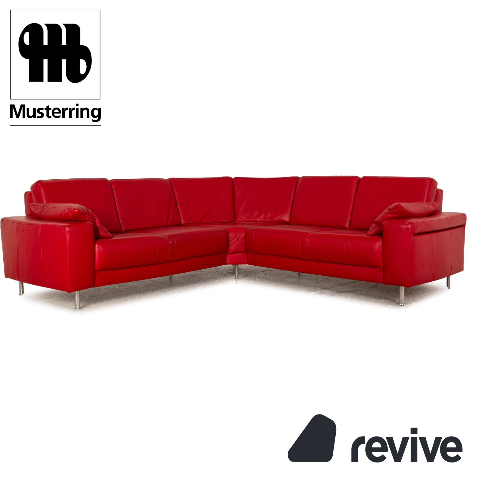 Musterring Leather Corner Sofa Red Sofa eBay
