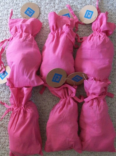 POTTERY BARN TEEN TWISTED SHEERS CURTAINS/DRAPES PINK/FUSHIA 3 PAIRS 63"L NWT! - Picture 2 of 2
