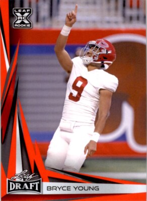 2023 Leaf Draft Base V2 Red Bryce Young RC Alabama Crimson Tide #B2-7