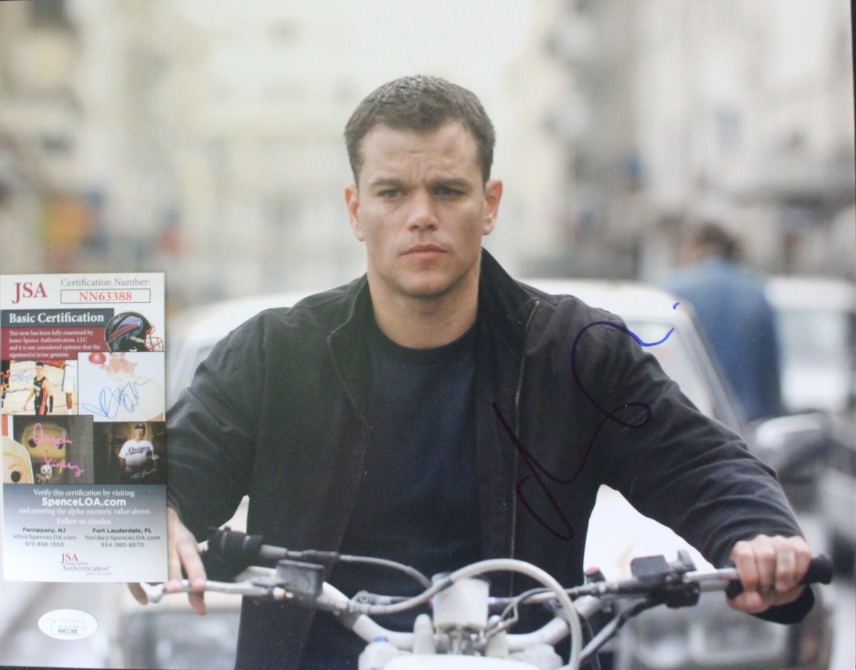 Matt Damon Signed Jason Bourne Identity 11x14 Photo w/JSA COA