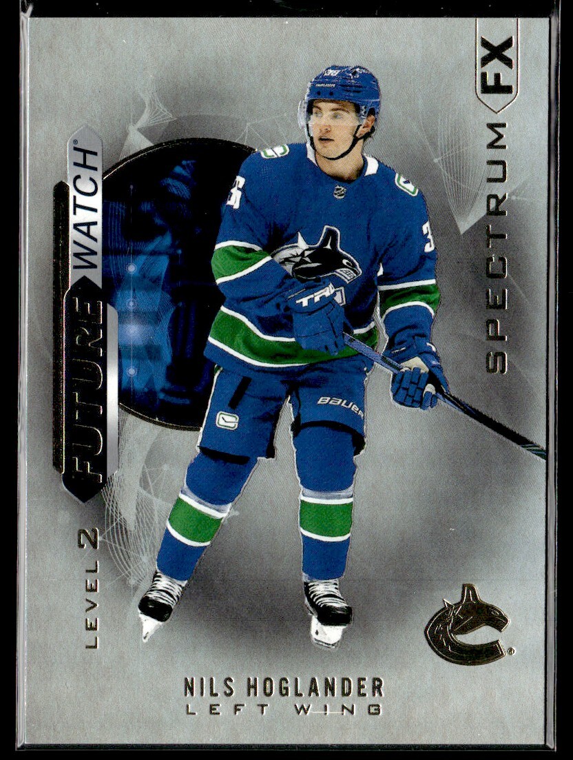 2020-21 SP Authentic Spectrum FX Level 2 Nils Hoglander Rookie Vancouver Canucks