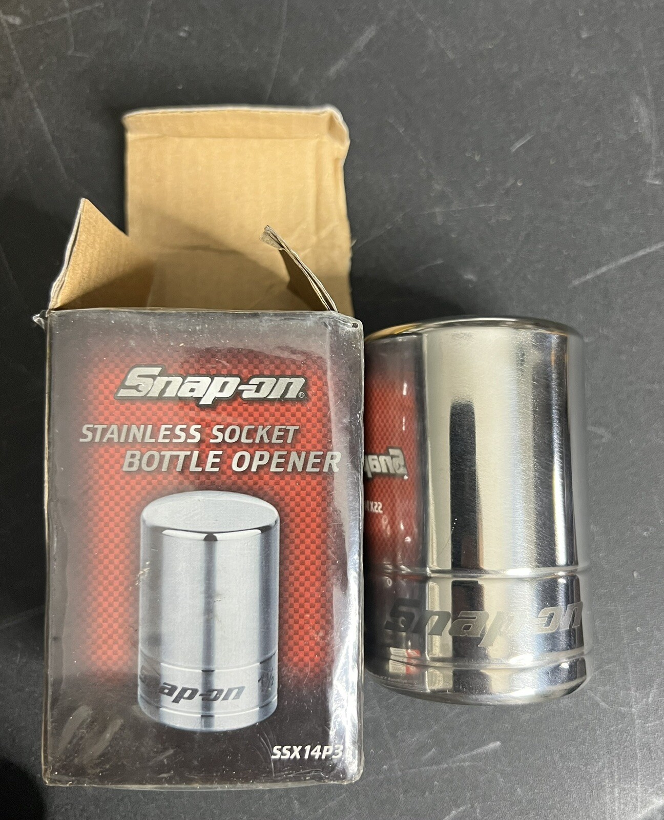 Snap On Bottle Opener Stainless Socket New Open Box Silver Fast Ship eBay