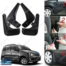Mud Flap Set of 4 Black For Mahindra Quanto ECs