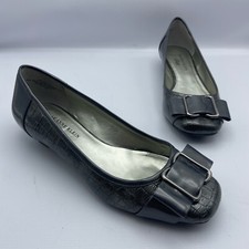Anne Klein Jody Women Gray Heel Shoe Size 7M Pre Owned