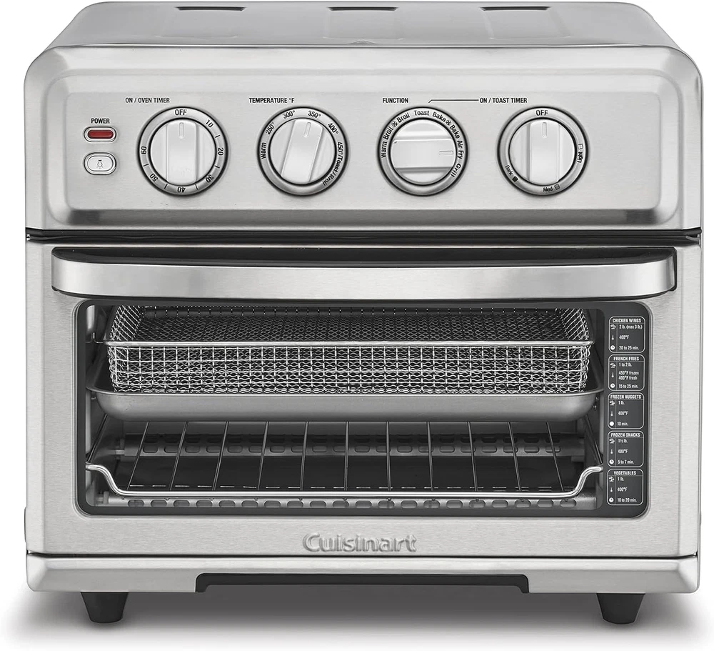 8-in-1 Air Fryer Toaster Oven with Bake Grill Broil & Warm Functions