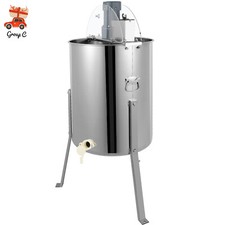 Elektrische Honigschleuder 4Rahmen Waben Honig Edelstahl Imker Schleuder 120W DE