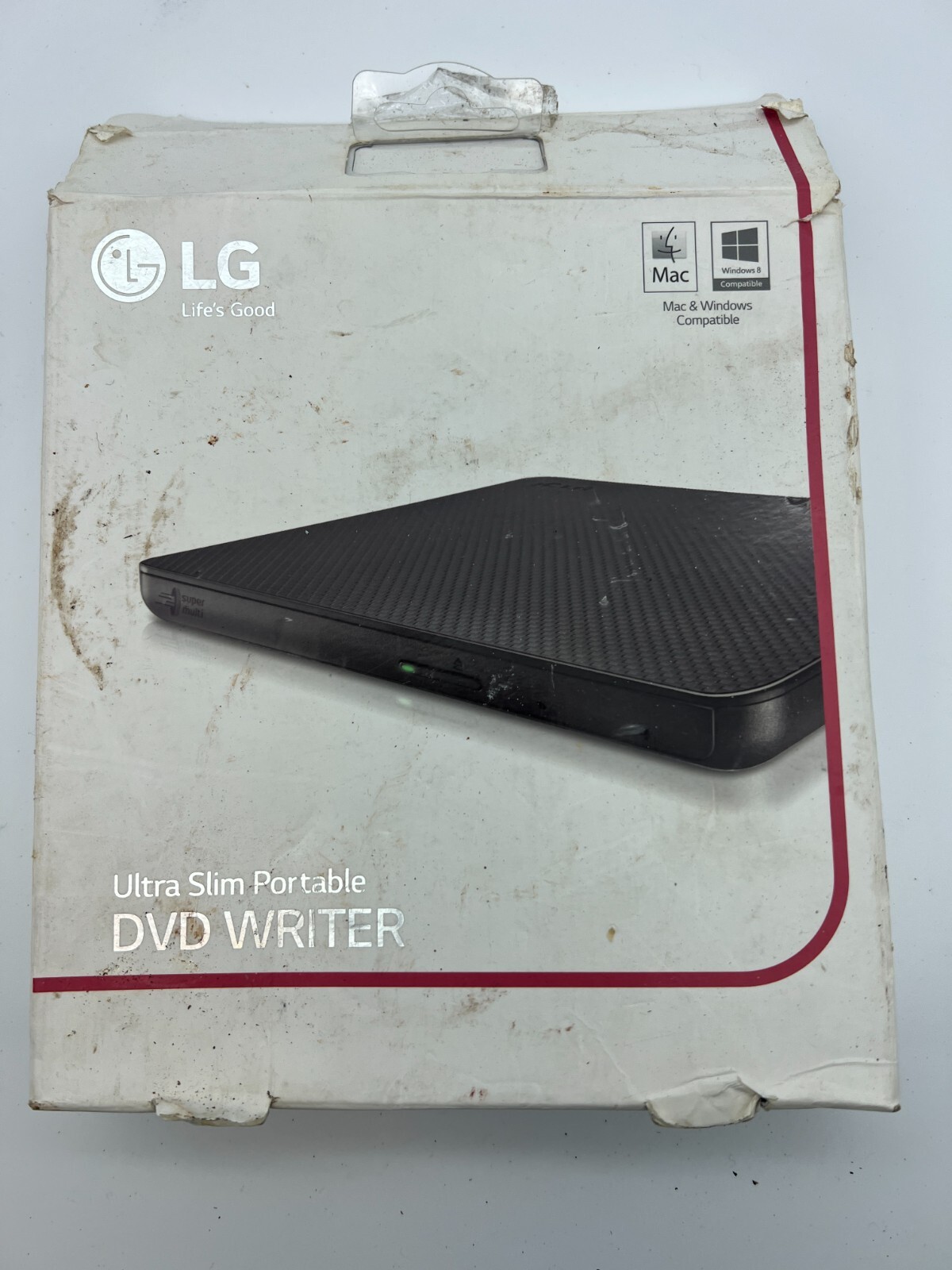 LG Ultra Slim Portable DVD Writer SP80NB60 For Windows & Mac Brand New Dirty Box eBay