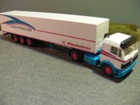 1/87 Wiking Mb 1735 KäSsbohrer Alpentrailer Sattelzug 510 01 B