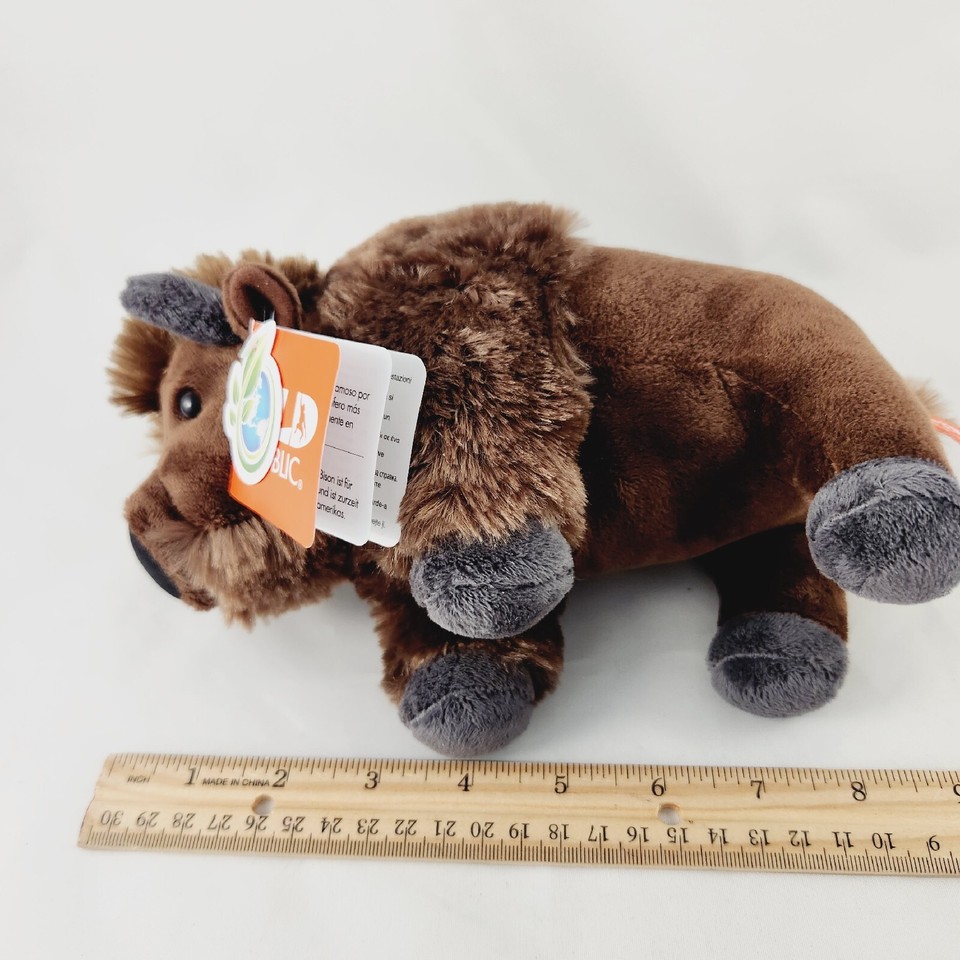 Wild Republic CK MIni Bison Plush 8.5 In Recycled Plastic Stuffed