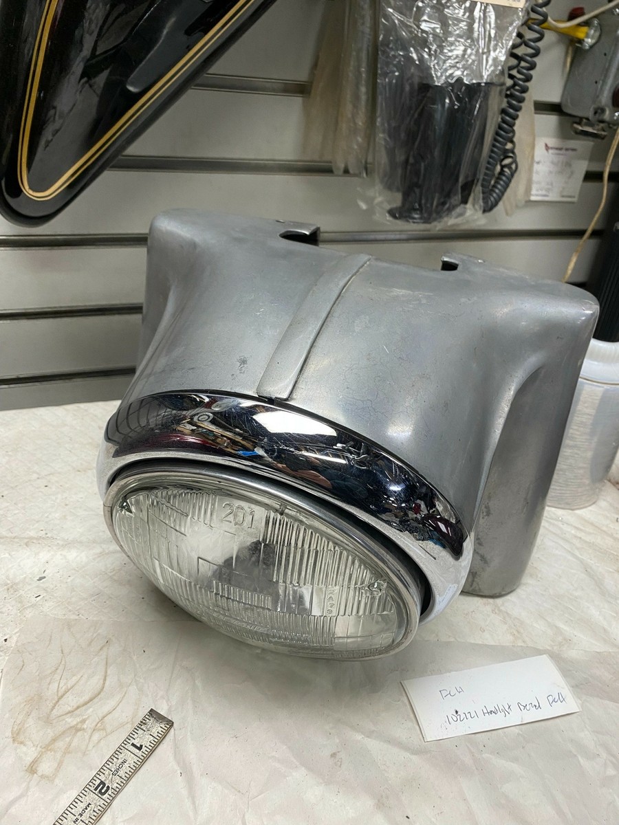 Vtg Headlight Nacelle Kit Harley Panhead Shovelhead FLH 1960