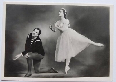 Soviet Ballet Giselle Georgian Dancers Tsignadze Chabukiani Real Photo PC 1950's