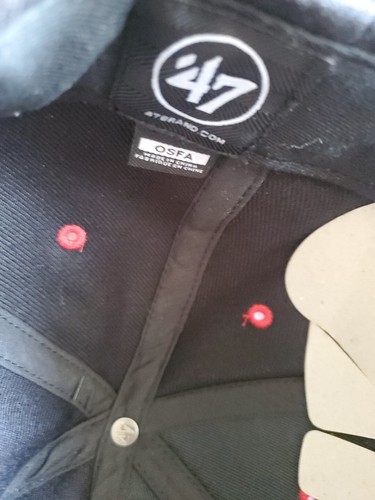 New! - '47 Brand San Francisco 49ers SF Team Logo Black MVP Strap Hat - Adjustab - Picture 14 of 17