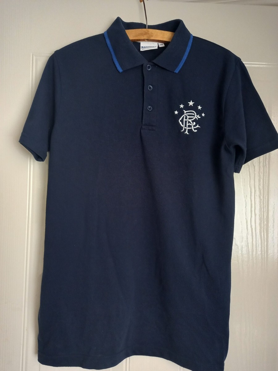 Glasgow Rangers Football Shirt Top Polo Jersey Retro Rare Original