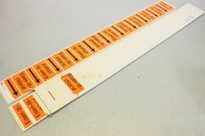 12x 70x7.6mm Eisen-III-chlorid Aufkleber Warnaufkleber Schild Warnzeichen OVP