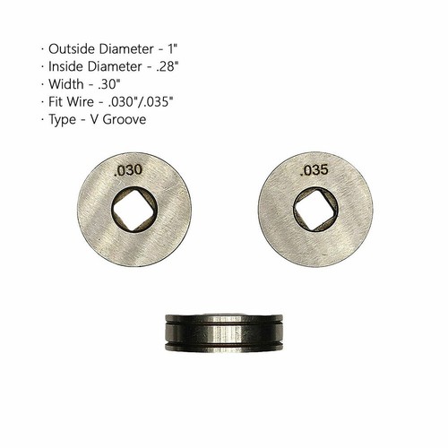 Drive Roll .023 .030 .035 .045 Knurled V U-Groove Wire Feed For MIG Welders New - Picture 35 of 90
