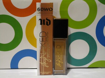 URBAN DECAY ~ STAY NAKED WEIGHTLESS LIQUID FOUNDATION ~ # 60 WO MEDIUM DARK 