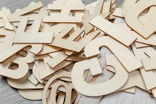162 Pieces 2 Inch Wooden Letters with Storage Tray, 2 in Wood Alphabet Letter... - Picture 8 of 9