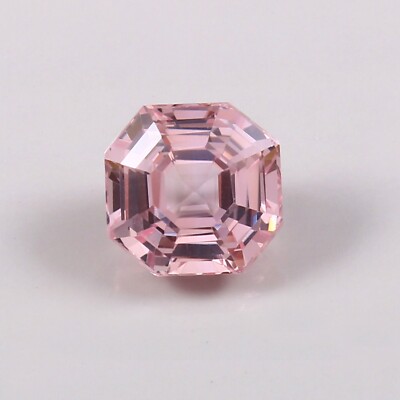 AAA Natural Madagascar Pink Morganite Asscher Cut Loose Gemstone 9.65 Ct