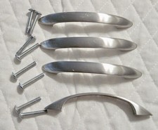Lot of 4 Chrome Drawer Pulls w/Screws