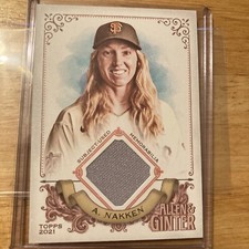 2022 Allen And Ginter Alyssa Nakken Relic AGA-AN SF Giants Sharp *Pack Fresh