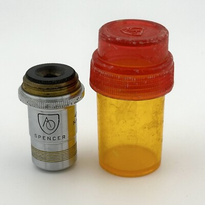 Spencer AO Objective 43X American Optics 43 X N.A. .66 USA C75901 Microscope