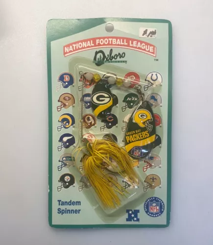 Vintage Oxboro NFL Green Bay Packers Tandem Spinner Fishing Lure