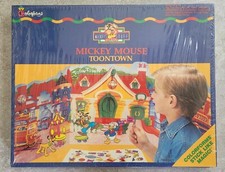 Vtg NOS Sealed 80s 90s Mickey Mouse Toontown Play House Colorforms Set FREEUSHIP