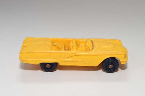 A48 1:43 TOMTE LAERDAL VINYL FORD THUNDERBIRD CABRIOLET YELLOW EXCELLENT COND. - Picture 4 of 7