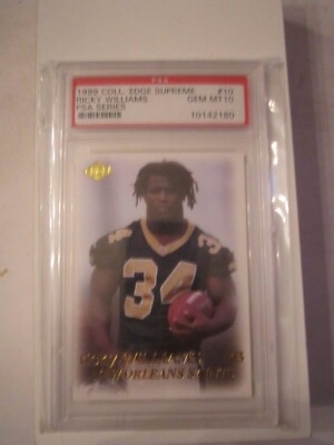 graded football cards ebay 10 PSA GRADED FOOTBALL CARDS - JOHNNY MANZIEL, MCNABB, RICKY WILLIAMS &  MROE BN6