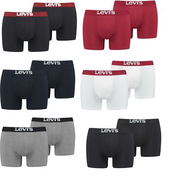 Levis Herren Boxershorts Boxer Unterwäsche 2 er 4 er 6 er Pack