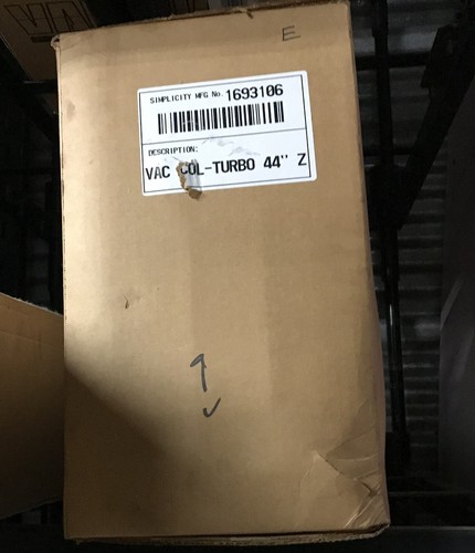 NEW IN BOX OEM SIMPLICITY PART #1693106 TURBO VAC COLLECTOR ZT SERIES 44"