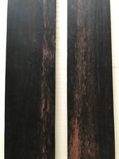 MADAGASCAR EBONY LEOPPARD LOT OF 2 ELECTRIC GUITAR  FINGERBOARDS +10 YEARS OLD