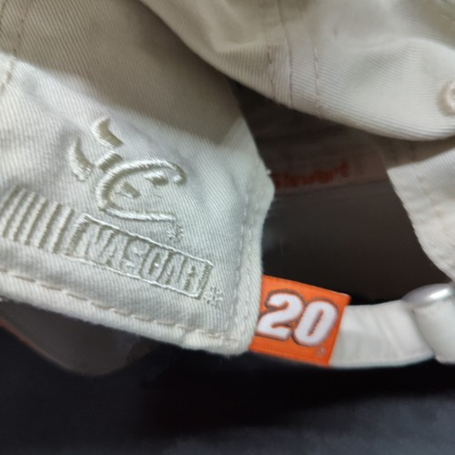 The Home Depot NASCAR Mütze Kappe hellbraun #20 NASCAR verstellbarer Riemen hinten Baseball neu - Bild 8 von 15