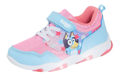 Bluey Light Up Turnschuhe für Mädchen Welpen einfache Befestigung Sportschuh mit LED-Leuchten 