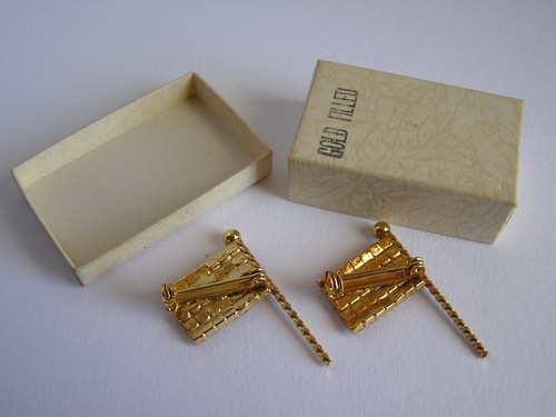 Juego de 2 - Broche prendedor bandera americana diamantes de imitación joyería - Imagen 3 de 8
