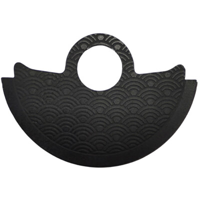 Waved Black Metal Sheet Overlay for Miyota 9015 Movement Rotor Hammer