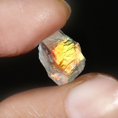 Natural Madagascar moonstone Multi Fire Loose Stone Big Size Top Quality M7