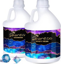 Bsrezn 1 Gallon Epoxy Resin Kit, Crystal Clear Hard Casting Resin and Curing HOT