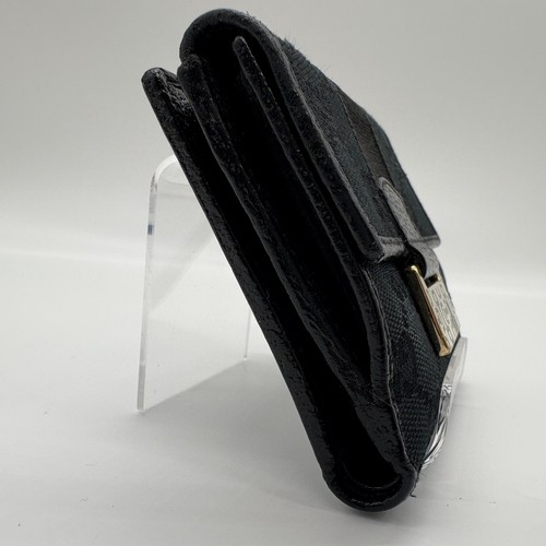 Gucci GG Canvas Bi-fold Wallet Horsebit Purse Vintage Leather Black Authentic! - Picture 6 of 18
