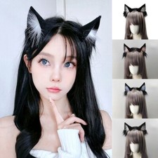 Cosplay Party Costume Cat Fox Ears Plush Hair Pin Hairclip Hair Hoop Accessories