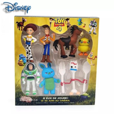 Toy Story Figure Lot of 7 Buzz Lightning Figurines Woody Jessie Toy Child