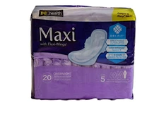 DG Health Size 5 Maxi Pads with Flexi-Wings Extra Heavy Overnight