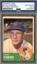 Richie Ashburn Cards, Rookie Card and Autographed Memorabilia Guide 7