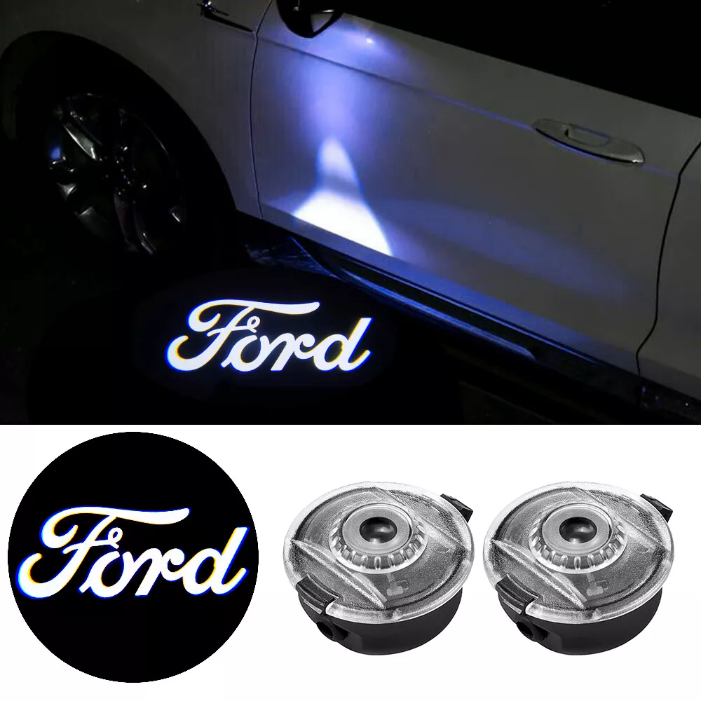 2X Ford Mirror Courtesy logo LED Lights Ghost Laser Shadow Projector