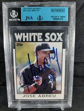 Jose Abreu 2014 Topps Archives 1986 series Auto Rookie JSA Authentic BGS Slabbed
