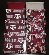 TEXAS A M University AGGIES CORNHOLE BEAN BAGS Tailgate Game 8 ACA Bags