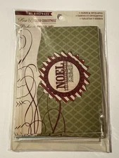 Lot Of 8 - My Mind's Eye Christmas Cards with Envelopes - 2 Designs - NIP