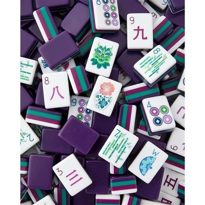 New Luxury Deep Purple Lucite American Mahjong Game Set 160 Tiles Free Shipping